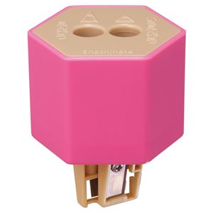 （まとめ） シヤチハタ ケズリキャップ ツインピンク ZKC-W2／H 1個 【×10セット】