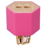 （まとめ） シヤチハタ ケズリキャップ ツインピンク ZKC-W2／H 1個 【×10セット】