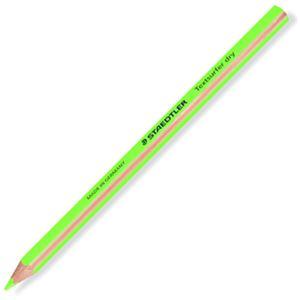 （まとめ） ステッドラー テキストサーファー ドライ蛍光色鉛筆（太軸） ネオングリーン 128 64-5 1セット（12本） 【×3セット】