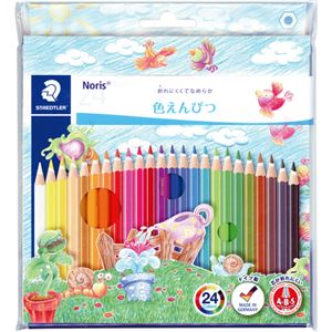 （まとめ） ステッドラー ノリスクラブ 色鉛筆24色（各色1本） 144 NC24P 1セット 【×5セット】
