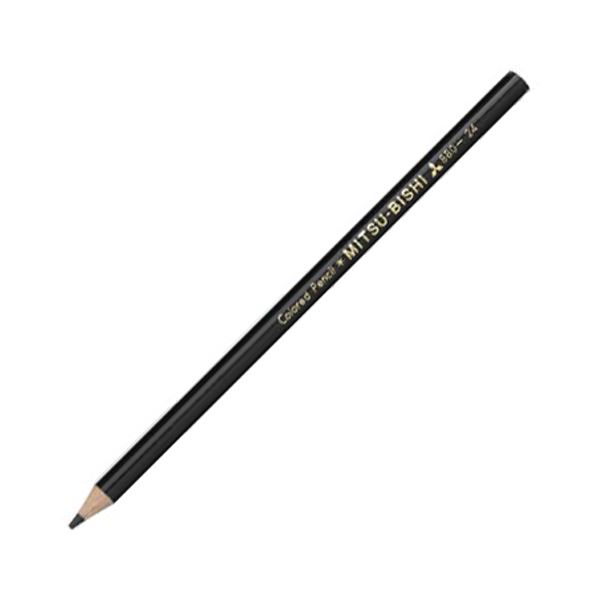 （まとめ） 三菱鉛筆 色鉛筆880級 黒K880.24 1ダース (×10セット) b04