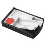 （まとめ） シヤチハタ シクオス デュオ ブラックCPM-A1／H 1個 【×5セット】