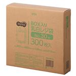 （まとめ） TANOSEE BOX入レジ袋 乳白30号 ヨコ260×タテ480×マチ幅130mm 1箱（300枚） 【×5セット】