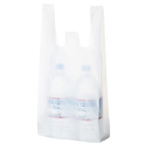 （まとめ） TANOSEE 乳白レジ袋 20号ヨコ210×タテ460×マチ幅130mm 1セット（1000枚：100枚×10パック） 【×3セット】