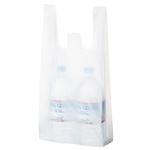 TANOSEE 乳白レジ袋 20号ヨコ210×タテ460×マチ幅130mm 1セット（6000枚：100枚×60パック）