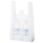 （まとめ） TANOSEE 乳白レジ袋 30号ヨコ260×タテ480×マチ幅130mm 1セット（1000枚：100枚×10パック） 【×3セット】