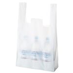 （まとめ） TANOSEE 乳白レジ袋 45号ヨコ300×タテ530×マチ幅140mm 1パック（100枚） 【×10セット】