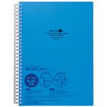 （まとめ） リヒトラブ AQUA DROPsツイストノート<厚型> A5 B罫 青 70枚 N-1641-8 1冊 【×10セット】