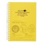 （まとめ） リヒトラブ AQUA DROPsツイストノート A6 17穴 B罫 30枚 黄 N-1664-5 1冊 【×30セット】