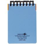 （まとめ） リヒトラブ AQUA DROPsツイストメモ 76×115mm B罫 ブルー 70枚 N-1761-8 1冊 【×30セット】