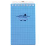 （まとめ） リヒトラブ AQUA DROPsツイストノート（メモサイズ） 125×72mm 8穴 5mm方眼罫 青 40枚 N-1661-8 1冊 【×30セット】