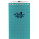 （まとめ） リヒトラブ AQUA DROPsツイストノート（メモサイズ） 125×72mm 8穴 5mm方眼罫 青緑 40枚 N-1661-28 1冊 【×30セット】