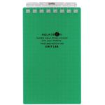 （まとめ） リヒトラブ AQUA DROPsツイストノート（メモサイズ） 125×72mm 8穴 5mm方眼罫 緑 40枚 N-1661-7 1冊 【×30セット】