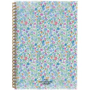 （まとめ） リヒトラブ FLOWER IMAGEツイストノート セミB5 B罫 青 30枚 D1173-8 1冊 【×10セット】