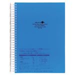 （まとめ） リヒトラブ AQUA DROPsツイストノート<超厚型> セミB5 B罫 青 100枚 N-1610-8 1冊 【×5セット】