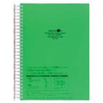 （まとめ） リヒトラブ AQUA DROPsツイストノート<超厚型> セミB5 B罫 黄緑 100枚 N-1610-6 1冊 【×5セット】