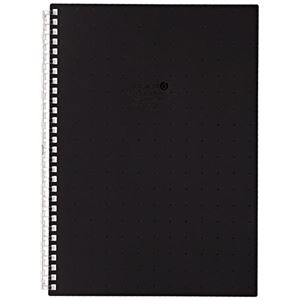 （まとめ） リヒトラブツイストノート<方眼タイプ> セミB5 5mm方眼 黒 30枚 N-1609-24 1冊 【×30セット】