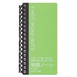 （まとめ） リヒトラブ ツイストワードノート148×77mm 黄緑 方眼罫 20枚 N-1623-6 1冊 【×30セット】