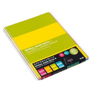 （まとめ） プラス リングノート スパイラルリングセミB5 RS-030-4P 1パック（4冊） 【×30セット】