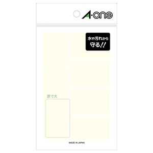 （まとめ） エーワン 透明保護ラベル 06011用30×47mm 08369 1パック（56片：7片×8シート） 【×30セット】