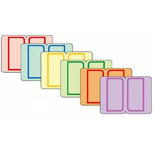 （まとめ） ライオン事務器 インデックスラベル27×34mm 6色詰め合わせ CAL1 1パック（54片：9片×各色1シート） 【×30セット】