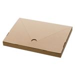 （まとめ） ヘッズ 無地コンパクト宅配ボックスW230×D20×H165mm M-TBX2 1パック（20枚） 【×5セット】