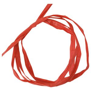 （まとめ） ヘッズ ペーパーラフィア 5mm×50m赤 PR-RE 1巻 【×10セット】