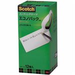 3M スコッチ メンディングテープエコノパック 大巻 18mm×30m 紙箱入 業務用パック MP-18 1パック（12巻）