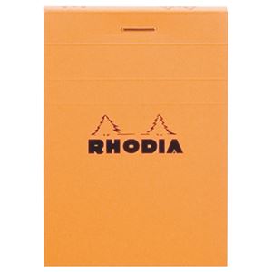（まとめ） ロディア ブロックロディア No.11105×74mm 5mm方眼 オレンジ 80枚 cf11200 1冊 【×30セット】