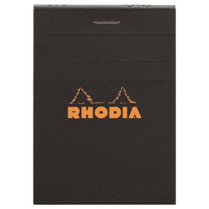 （まとめ） ロディア ブロックロディア No.11105×74mm 5mm方眼 黒 80枚 cf112009 1冊 【×30セット】