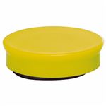 （まとめ） ライオン事務器 マグネット画鋲直径30mm×高さ10mm 黄 MB-30F 1箱（5個） 【×30セット】