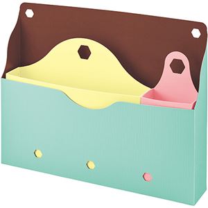 （まとめ） ライオン事務器 カスタマイズボックスミントグリーン CB-3 1セット 【×3セット】