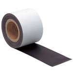 ライオン事務器 マグネットシートツヤなしロールタイプ 100mm×10m×0.8mm 白 RS-103 1巻