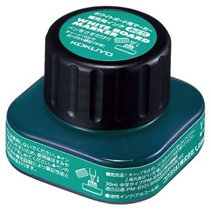 （まとめ） コクヨホワイトボードマーカー補充用インク 緑 PMR-B10G 1本 【×10セット】