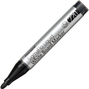 （まとめ） モナミ ホワイトボード用マーカーSigmaFlo Liquid 太字 黒 18413 1本 【×50セット】