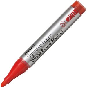 （まとめ） モナミ ホワイトボード用マーカーSigmaFlo Liquid 太字 赤 18414 1本 【×50セット】