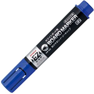 （まとめ） ゼブラ ボードマーカーEZ 中字・丸芯青 YYS17-BL 1セット（10本） 【×5セット】