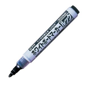 （まとめ） サクラクレパス ホワイトボードマーカールック エコフィール 黒 WBKE-MM#49 1本 【×30セット】