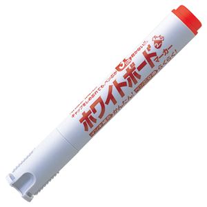 （まとめ） シヤチハタアートライン潤芯ホワイトボードマーカー 丸芯 赤 K-527-R 1本 【×50セット】