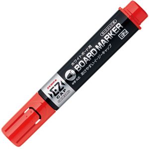 （まとめ） ゼブラ ボードマーカーEZ 中字・丸芯赤 YYS17-R 1本 【×50セット】
