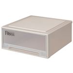 （まとめ） 天馬 Fits フィッツケース ワイドW400×D400×H160mm カプチーノ 1個 【×2セット】
