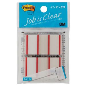 （まとめ） 3M ポスト・イット ジョーブインデックス 44×23mm レッド 682-1-RE 1パック（2冊） 【×30セット】