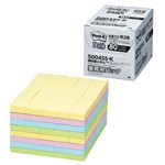 3M ポスト・イット 強粘着ふせん業務用パック 75×25mm パステルカラー 4色 5004SS-K 1パック（80冊）