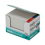 （まとめ） 3M ポスト・イット エコノパックふせんハーフ 再生紙 75×12.5mm ホワイト（4色帯入） 5601-R 1パック（20冊） 【×5セット】