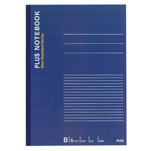 （まとめ） プラス ノートブック A4 B罫6mm40枚 ネイビー NO-204BS 1冊 【×30セット】