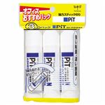 （まとめ） トンボ鉛筆 スティックのりピットハイパワー N 約22g HCA-321 1パック（3本） 【×10セット】