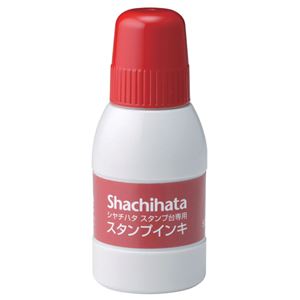 （まとめ） シヤチハタ スタンプ台専用補充インキ40ml 赤 SGN-40-R 1個 【×10セット】