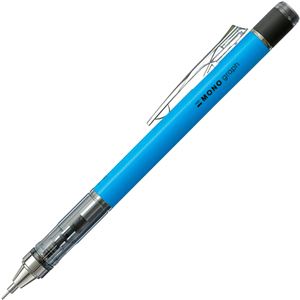 （まとめ） トンボ鉛筆 シャープペンシルモノグラフネオン 0.5mm （軸色：ネオンブルー） DPA-134B 1本 【×10セット】