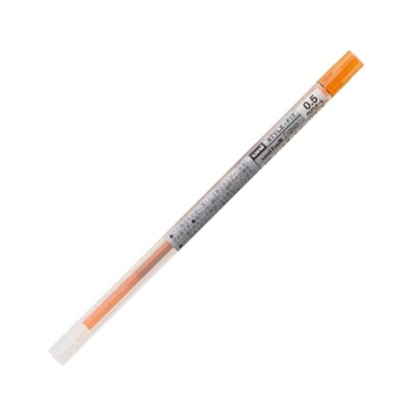 （まとめ） 三菱鉛筆 ゲルインクボールペンスタイルフィット 替芯 0.5mm オレンジ UMR10905.4 1セット（10本） (×5セット) b04