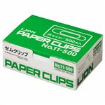 ライオン事務器 ゼムクリップ 大28mm No.11 1セット（5000本：500本×10箱）